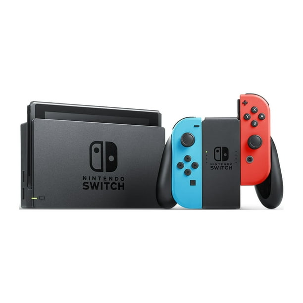 Nintendo Switch Console System w/ Neon Blue & Red Joy-Con