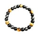 thumbnail image 1 of 1PCS hinchazón tobillera negro para los hombres tobillo pulsera ajustable imán tobillera de piedra natural, 1 of 3