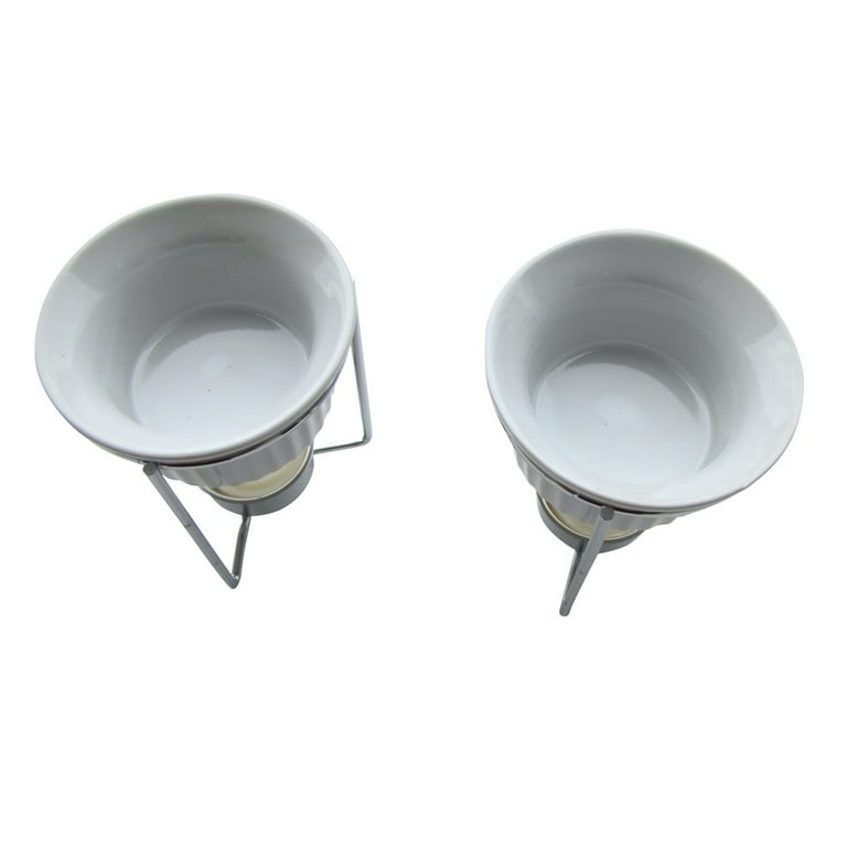 White Ceramic Table Seafood Butter Warmer Dish Set Candle Holder Kitchen Ramekin White Ceramic Table Seafood Butter Warmer Dish Set Candle Holder Kitchen Ramekin