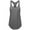 Cool Gray, variant on Ma Croix Women's 3 Pack Racerback Sleeveless Tank Top