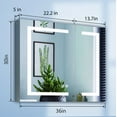 thumbnail image 2 of Dyconn Faucet Edison Tri-color LED Dual Door Cabinet Mirror with Touch On/Off Dimmer and FogFree 36W x 30H, 2 of 2