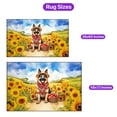 thumbnail image 5 of Vintage German Shepherd Says Hello Mother's Day Summer Sunflower Field Indoor Rug Alsatian Dog Lover Gifts Carpet Living Bed Room Sofa Home Decor - 12005, 5 of 5