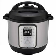 Instant Pot 8 qt. Duo Plus Stainless Steel Pressure Cooker, Black & Silver