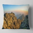 thumbnail image 2 of Designart View from Baranie Rohy Peak - Landscape Photo Throw Pillow - 18x18, 2 of 5