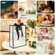 thumbnail image 3 of 20 Bolsas de Regalo de Plástico Transparente con Asas Troqueladas, Reutilizables, con Flores y Lazo ., 3 of 5