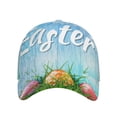 thumbnail image 2 of Disketp Happy Easter Print Baseball Caps For Outdoor Sports Fashion Casual Outdoor Caps Men Women, 2 of 8