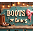 thumbnail image 4 of Rustic Design Gender Reveal Banner Country Style Baby Shower Boots or Bows Decoration with String Lights for Party Decor Indoor Event Celebration, 4 of 7