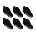 thumbnail image 1 of Calcetines hasta el tobillo con agarres, calcetines de algodón gruesos y cálidos unisex para bebés y niños pequeños, paquete de 6, 1 of 5
