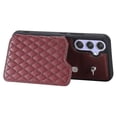 thumbnail image 4 of Funda con textura de cuadrícula y cordón para Samsung Galaxy A54 5G (negra), 4 of 5