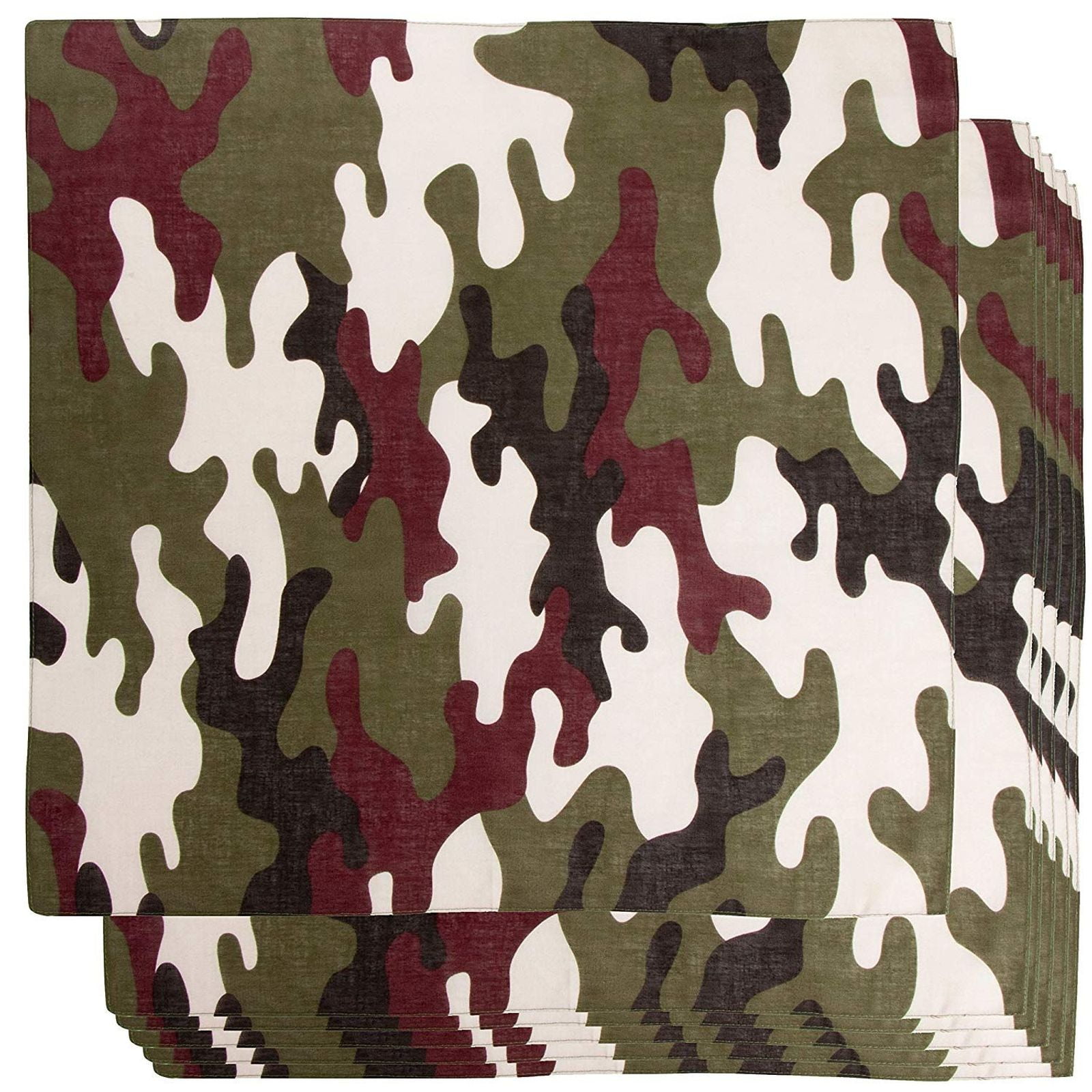 Plain Camouflage Cotton Bandanas Flags Accessory,Gear 21"x21",High Quality 