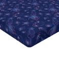 thumbnail image 4 of Ambesonne Marine Fitted Sheet, Nautical Print Seahorses, Twin XL Size, Indigo Lilac and Pink, 4 of 5