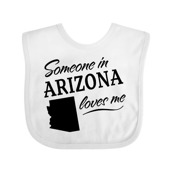 Inktastic Someone in Arizona Loves Me Boys or Girls Baby Bib