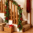 thumbnail image 5 of Easter Cedar Wreath, Easter Wreaths for Front Door, Realistic Pine Wreath, Large Green Cypress Wreaths for Home Fireplace Wall Window Porch Outdoor Xmas Holiday Decor (A, 78.6"), 5 of 9