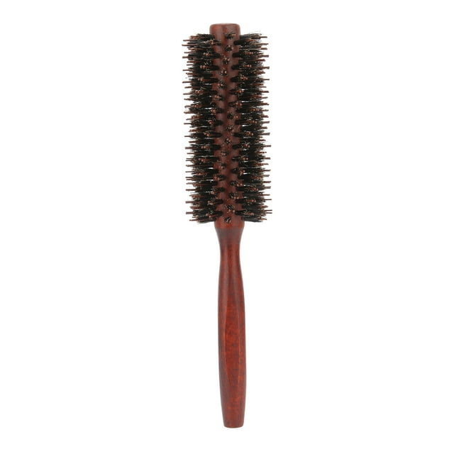 Cepillo de pelo de barril redondo, antiestático, para peluquería en casa y secado con secador.
