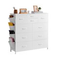 thumbnail image 1 of VEVOR Commode 10 Tiroirs Tiroirs de Rangement en Tissu Bacs en Tissu & Cadre en Acier Blanc, 1 of 9