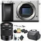 thumbnail image 1 of Sony Alpha a6300 Mirrorless Camera Silver ILCE-6300/S With Sony 55-210mm Lens, Soft Bag, Additional Battery, 64GB Memory Card, Card Reader , Plus Essential Accessories Sony ILCE-6300/S, 1 of 5