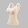 thumbnail image 2 of CBASIHI Womens Thermal Underwear Tank Tops- Fall Winter Stretchy Slim Fit V Neck Sleeveless Undershirt with Built in Bra Khaki Size M-3XL, 2 of 9