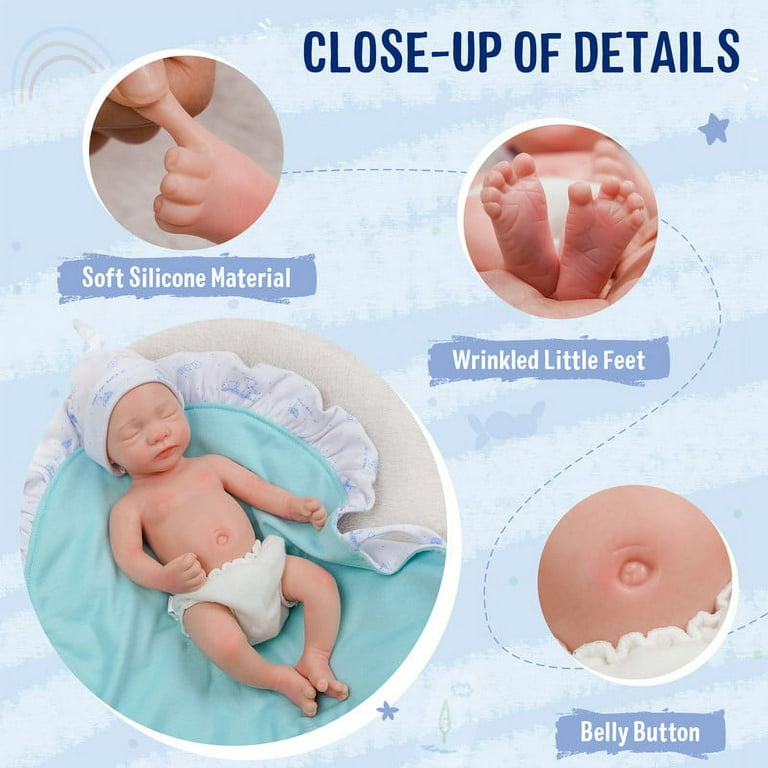 BABESIDE Lifelike Reborn Doll - 16 Inch (Weights 4 lbs) Anatomically  Correct Silicone Reborn Boy Realistic Newborn Doll Real Life Doll with Gift  Box
