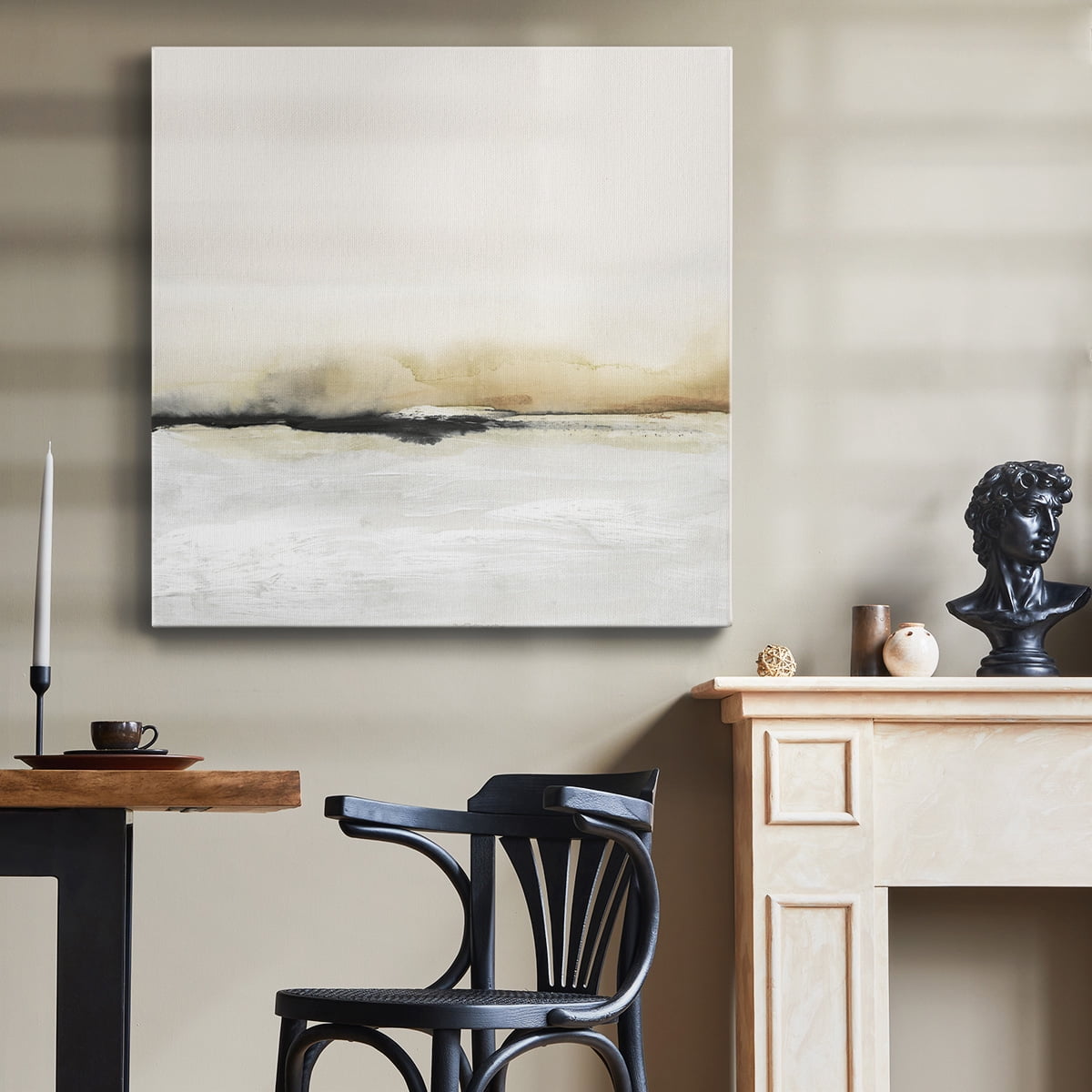 Wexford Home Floating Cinder I-Premium Gallery Wrapped Canvas, 32" x 32" - Ready to Hang