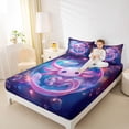 thumbnail image 4 of jejeloiu Kawaii Axolotl Twin Sheet Sets,Galaxy Starry Sky Bedding For Girls Women 3-Piece, 4 of 7