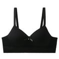 thumbnail image 2 of KkSLirnhs Bra for Girls 10-12 Girl Bras 12-14 Seamless & Stretchy Girls' Bra - No Underwire, Nylon for Maximum Comfort 15 Years Black, 2 of 8