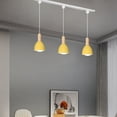 thumbnail image 2 of Kiven H-Type Track Lighting, 3-Light Modern Halo Track Pendant Light with Iron Shade, Track Light Pedant with 39.4" Cord for Bedroom Kitchen Island Home Lighting, 2 of 7