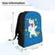 thumbnail image 4 of Fotbe Cool Unicorn Star Golden Mochila de Viaje para Laptop, Mochila Ejecutiva Delgada y Resistente 15.6", 4 of 8