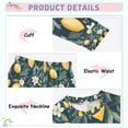 thumbnail image 3 of FORMRS Long Sleeve Top and Pants Pajama Set for Niños 2-Piece Sleepwear, Sizes 18M-8Y, Blue Floral Lemons, 3 of 6