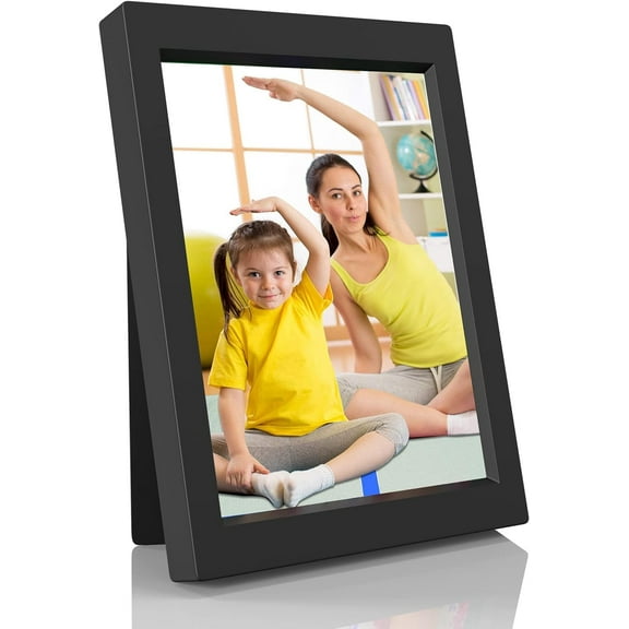 EnjinZZ 5x7 Picture Frame, Personalized 20S Voice Recordable Photo Frame, Vertical or Horizontal, Tabletop & Wall Mount, Gifts for Boys & Girls, Mother, Father, Grandparents, Birthday, Christmas