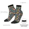 thumbnail image 6 of Naloa Wolf Fox In Flower Forest Ankle Socks for Women Non Slip Socks No Show Socks Classic Low Cut Casual Socks Casual Socks, 6 of 7