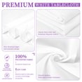 thumbnail image 4 of 8 Pack White Tablecloth 60 x 84 Inch, Rectangle Table Cloth for 4 Foot Table, Stain and Wrinkle Resistant Washable Polyester Fabric Table Cover for Wedding Dining Table Buffet Parties and Camping, 4 of 4