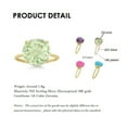 thumbnail image 2 of Bellitia Jewelry 18K Gold Plated Sterling Silver Colored AAAAA Zirconia Stones Propose Engagement Ring, Simulated Green Peridot/Purple Amethyst/Pink Tourmaline/Blue Topaz Wedding Bands for Women, 2 of 7