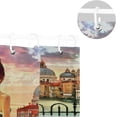 thumbnail image 3 of Coolnut Painting of Girl Venice Grand Canal Italy Bath Shower Curtain Liners 72"x72", 100% Polyester Waterproof Bath Curtain with C-Shaped Hooks for Bathroom Decoration 1 Panel, 3 of 5