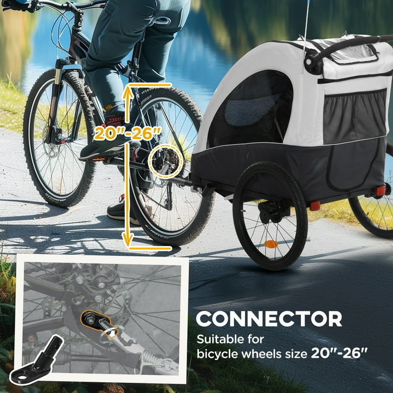 Aosom Bike Trailer for Kids In1 Foldable Child Jogger Stroller
