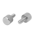thumbnail image 2 of Unique Bargains Computer PC Case Stainless Steel Flat Head Knurled Thumb Screw M4 x 10mm 10pcs, 2 of 2