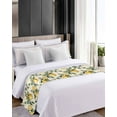 thumbnail image 4 of Xipuska Spring Lemon Bed Runners for King Size Bed, Decorative Bed Throws for Foot of Bed, Summer Flower Leaf Branch Nature Fruit Bed Runner Sofa Throw Bedding Scarf Protector Slipcover for Bedroom, 4 of 6