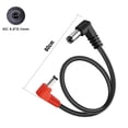 thumbnail image 4 of Cable de Alimentación AYCRIT Negro 18 Pulgadas Ángulo Recto Paquete de 9 para Pedales de Guitarra, 4 of 5