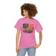 thumbnail image 2 of Flower 4th of July USA Unisex Heavy Cotton Tee-KHJUL4506-Azalea-M, 2 of 3