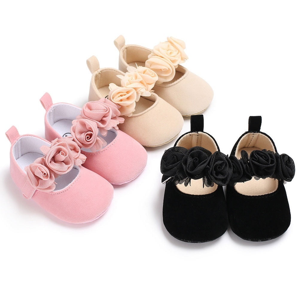 Nouveau Bébé Nouveau-né Baby Girl Sole Crib Chaussures Anti-Dérapant Prewalker Landau Baskets 