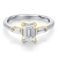 thumbnail image 3 of Gem Stone King 1.20 Cttw IGI Certified Lab Grown Diamond in 10K Two-Tone Gold Engagement Ring for Women | Center Diamond 1 Ct | D-E Color | VS1 Clarity | Size 9, 3 of 7