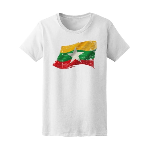 Burmese Grunge Flag Tee Men's -Image by Shutterstock