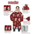 thumbnail image 4 of Custom Wearable Blanket Hoodies with Picture Face Personalized Hooded Blanket Sweatshirt Pocket Customized Kids Adults, 4 of 6