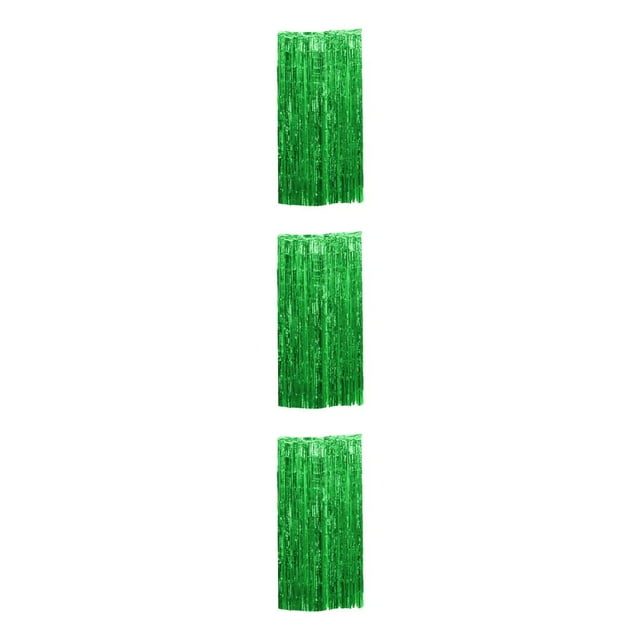 relayinert Rideau à Franges en Papier Vibrant Large Application et Options Personnalisables Vert 3*1M 3Set