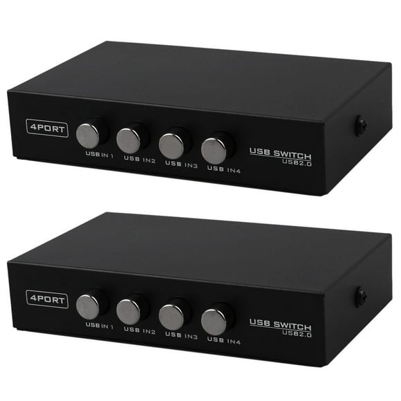 2X Nouveaux Mini 4 Ports Imprimante USB Scanner Partage Interrupteur Boîte Séparateur Hub