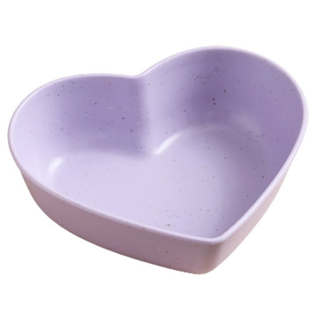 

SHNETY Dessert Dish Heart-shaped Stackable Drop Resistant Washable Sound Construction Pack Food Anti-deform Seasoning Plate for Dining Room
