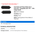 thumbnail image 2 of Front Rack and Pinion Bellow Set 2 Piece Set - Compatible with 1991 - 1996 Dodge Stealth 1992 1993 1994 1995, 2 of 2