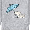 thumbnail image 3 of Peanuts - Men's Snoopy Chill Vibes Just Hanging Crewneck Fleece Pullover Sweatshirts, 3 of 6