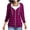 Watermelon Red, variant on QUNYINEY Zip up Womens Jackets Casual Lightweight with Hood Plaid Jacket Long Sleeve Fall Winter Womens Coats