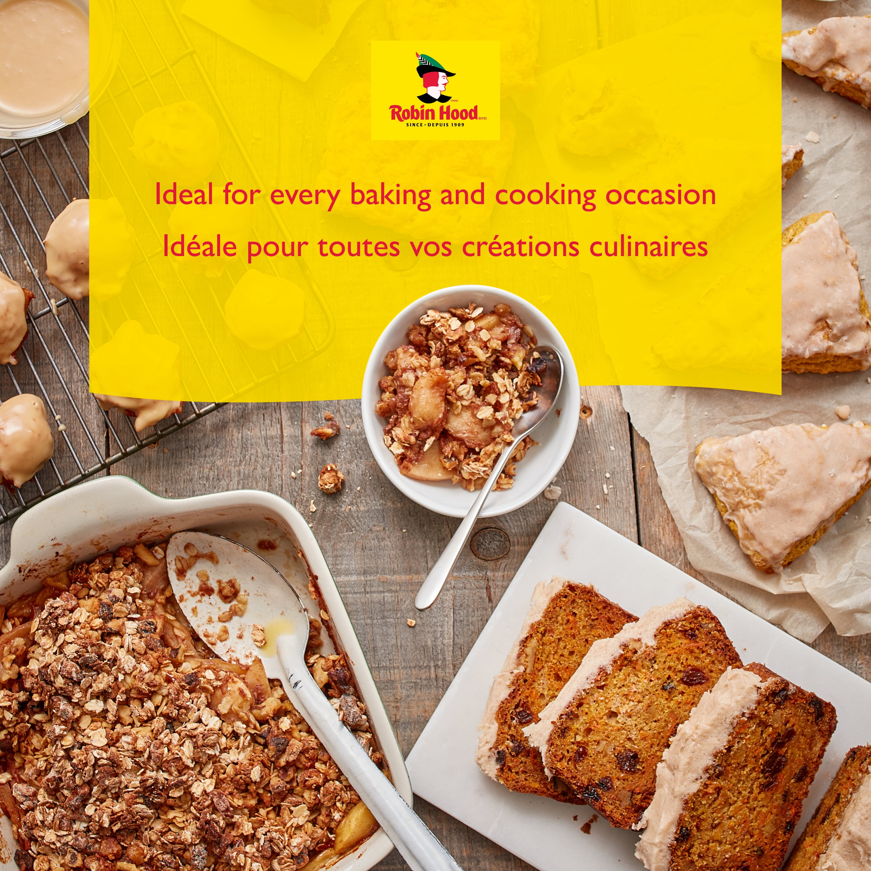 Farine tout usage originale Robin Hood, faite à 100 % de blé canadien, 5 kg 5,0 Kg