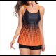 thumbnail image 2 of Traje de Baño de Dos Piezas para Mujer, con Control de Abdomen, Holgado, Talla XL, Color Naranja, 2 of 9